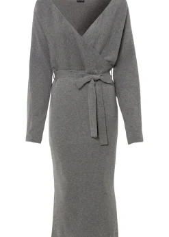 Robe fluide en maille de viscose mélangée