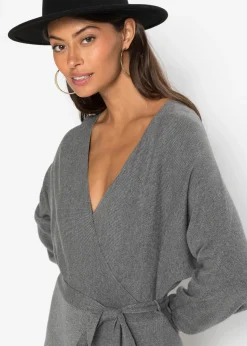 Robe fluide en maille de viscose mélangée