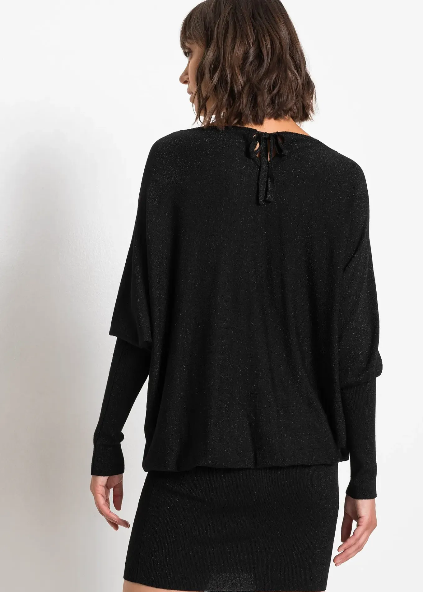 Robe fluide en maille de viscose mélangée