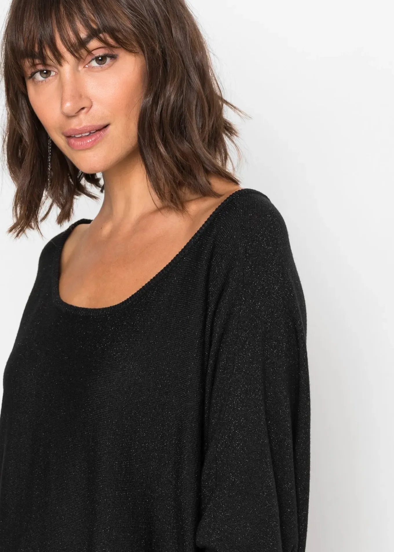 Robe fluide en maille de viscose mélangée