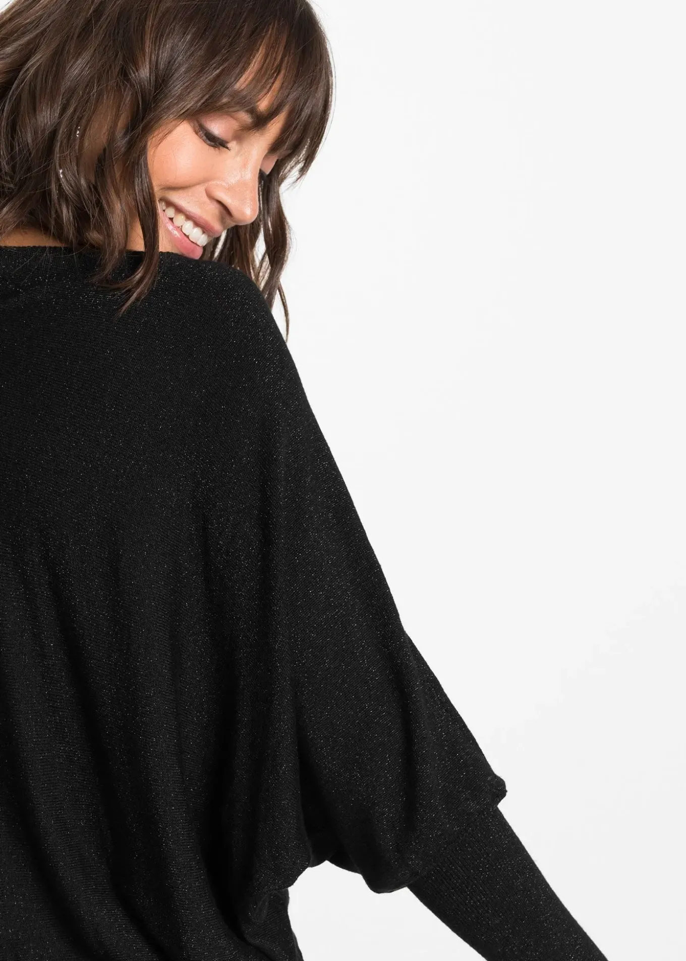 Robe fluide en maille de viscose mélangée