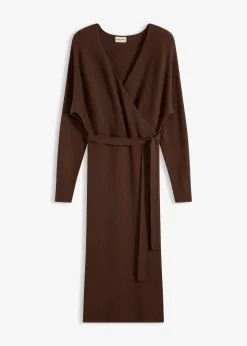 Robe fluide en maille de viscose mélangée