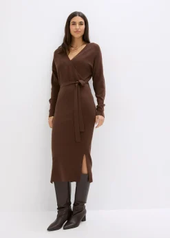 Robe fluide en maille de viscose mélangée