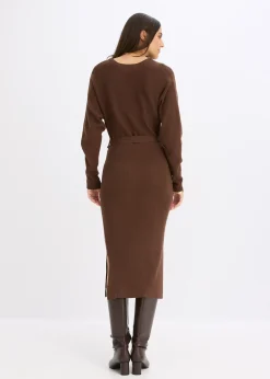 Robe fluide en maille de viscose mélangée