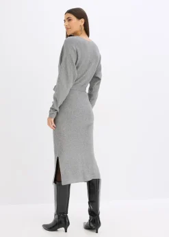 Robe fluide en maille de viscose mélangée