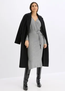 Robe fluide en maille de viscose mélangée