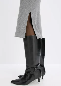 Robe fluide en maille de viscose mélangée