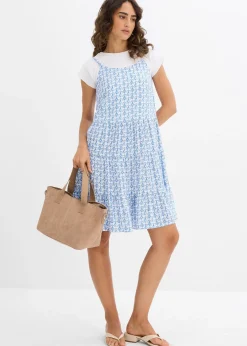 Robe fluide en viscose à fines bretelles