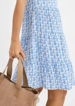 Robe fluide en viscose à fines bretelles