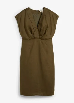 Robe fourreau, 100% lin