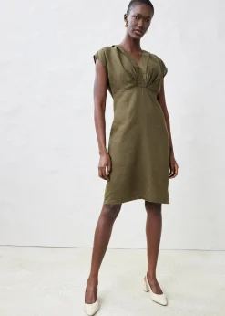 Robe fourreau, 100% lin