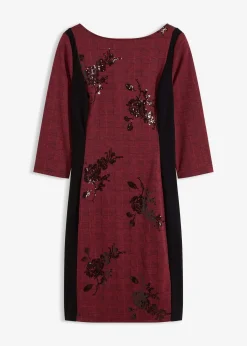 Robe fourreau avec sequins brodés