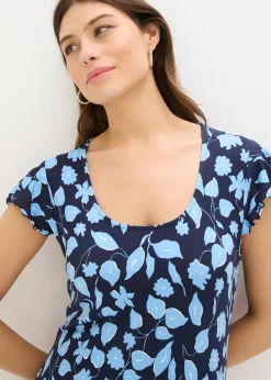 Robe imprimée en jersey viscose