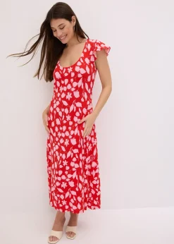 Robe imprimée en jersey viscose