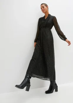 Robe longue à effet brillant