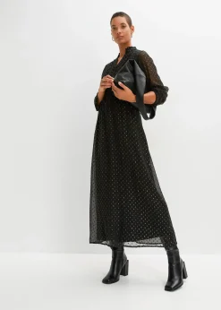 Robe longue à effet brillant