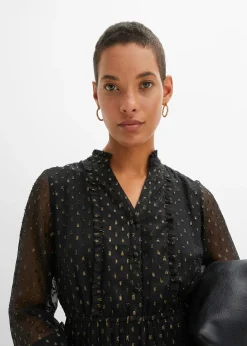 Robe longue à effet brillant