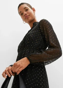 Robe longue à effet brillant