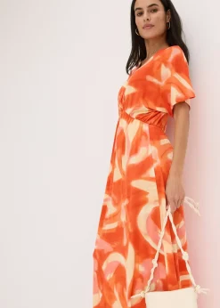 Robe longue à imprimé batik, en viscose douce et extensible