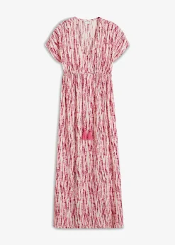 Robe longue à imprimé batik