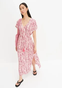 Robe longue à imprimé batik