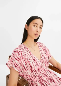 Robe longue à imprimé batik