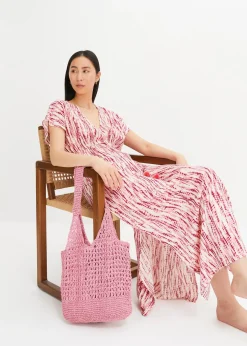 Robe longue à imprimé batik