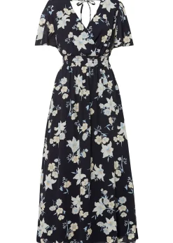 Robe longue à imprimé floral