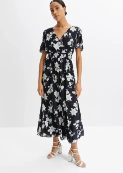 Robe longue à imprimé floral