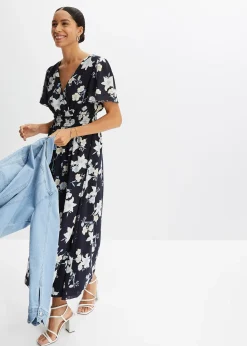 Robe longue à imprimé floral