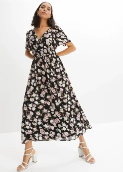 Robe longue à imprimé floral