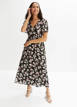 Robe longue à imprimé floral