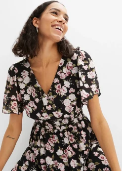 Robe longue à imprimé floral