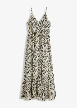 Robe longue à imprimé léopard