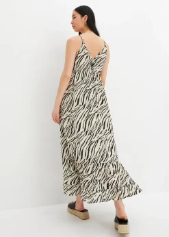 Robe longue à imprimé léopard