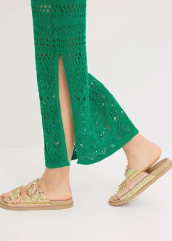 Robe longue aspect crochet