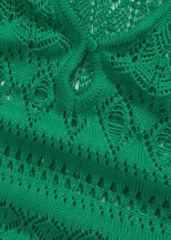 Robe longue aspect crochet