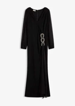 Robe longue avec application strass