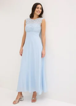 Robe longue avec dentelle