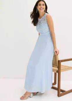 Robe longue avec dentelle