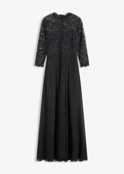 Robe longue avec dentelle