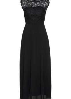 Robe longue avec dentelle