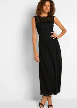 Robe longue avec dentelle