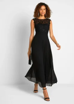 Robe longue avec dentelle