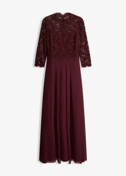 Robe longue avec dentelle