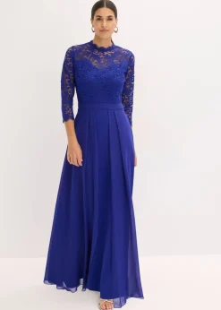 Robe longue avec dentelle