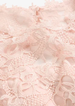 Robe longue avec dentelle