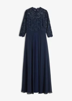 Robe longue avec dentelle