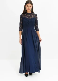 Robe longue avec dentelle