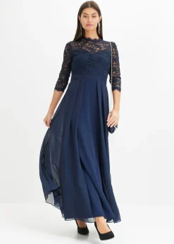 Robe longue avec dentelle